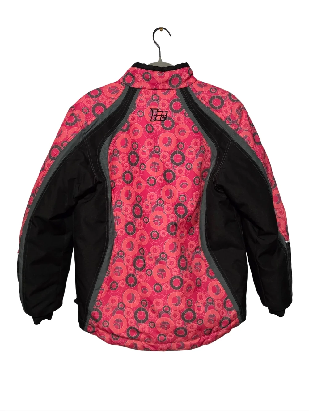 MOSSI Snow Jacket Girls Size 14 Pink Black Winter Coat Ski Youth Snowboard